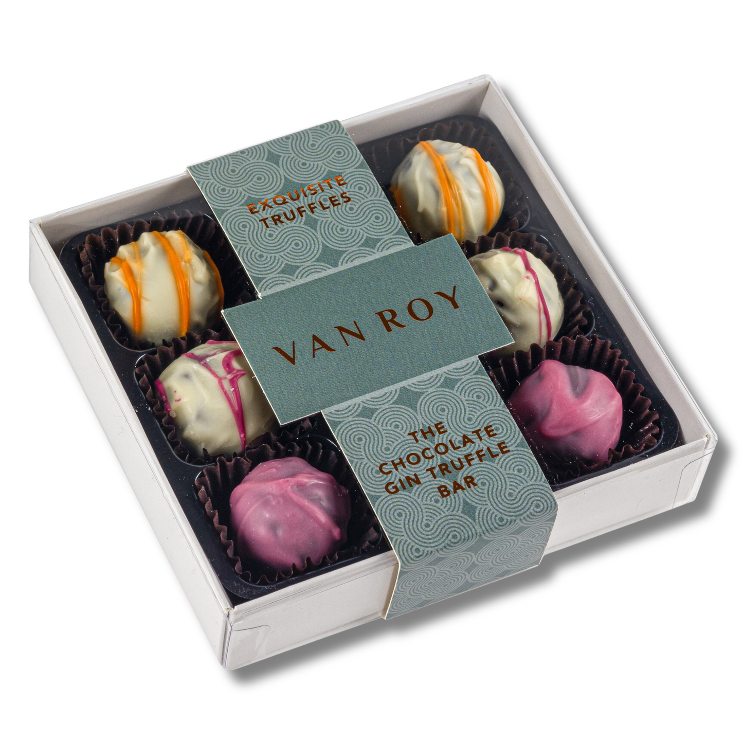 Gin & Cocoa: The Chocolate Gin Bar Truffle Selection in 9-Choc Grey Base