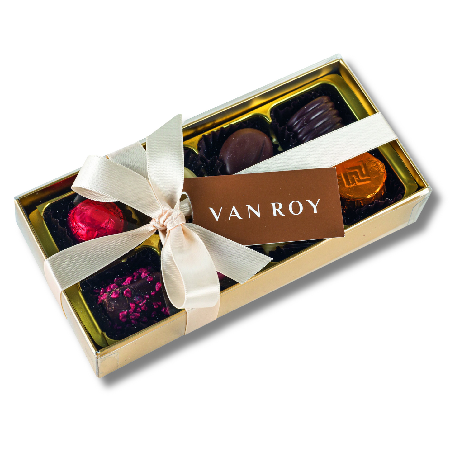 Golden Ensemble: Van Roy's 8 Assorted Belgian Chocolates