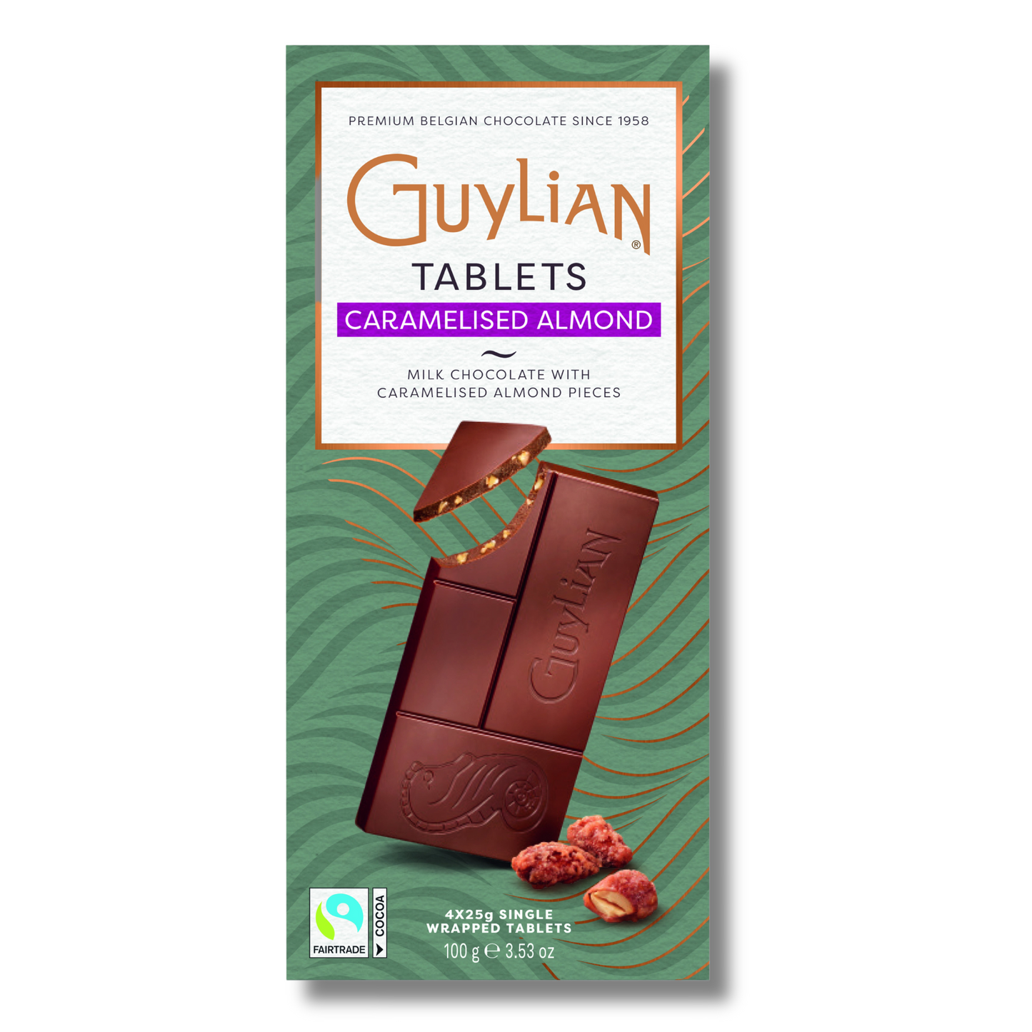 Nutty Nirvana: Guylian Milk Chocolate Mini Bars with Caramelized Almonds