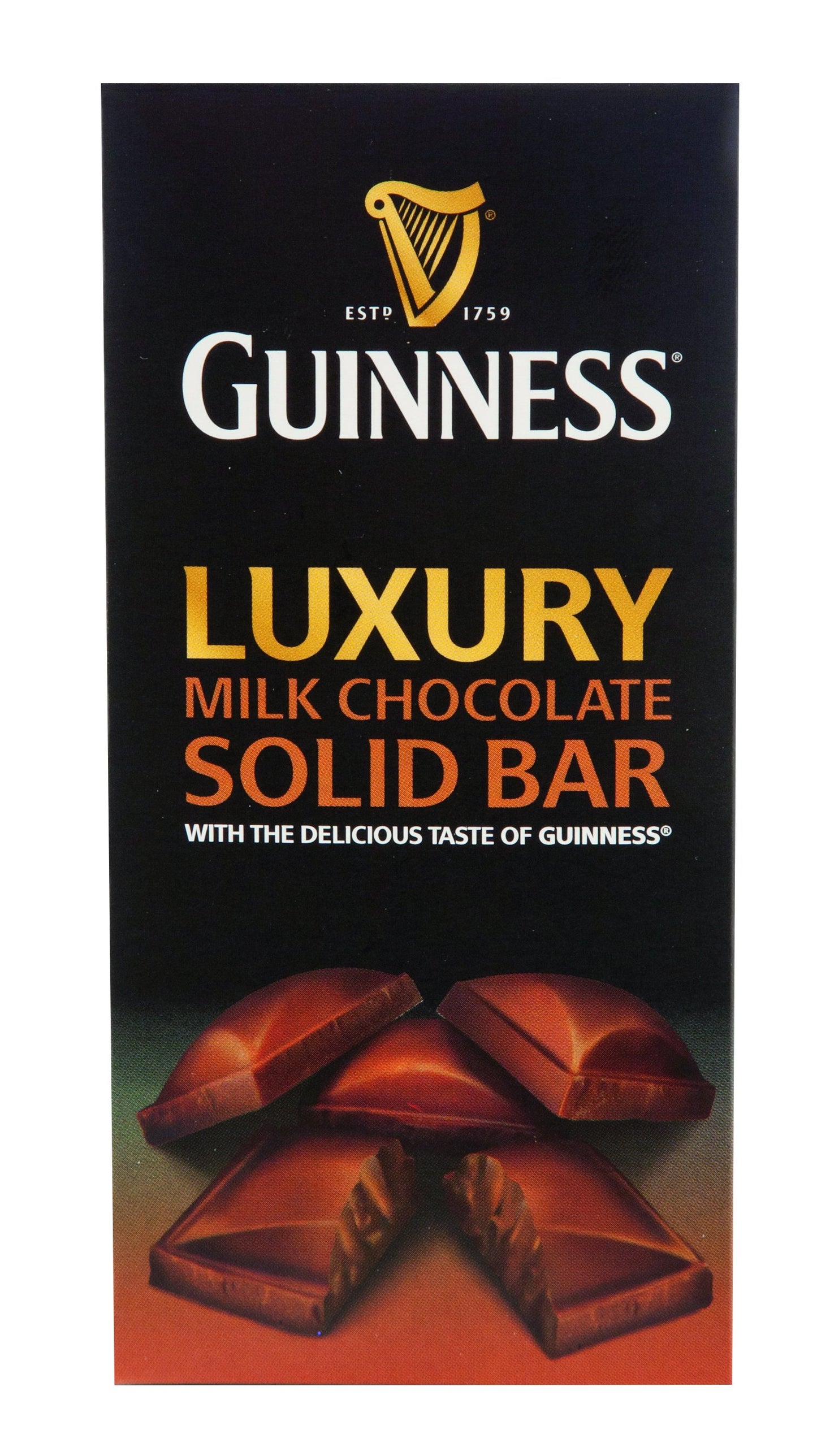 Stout Sensation: Guinness-Infused Milk Chocolate Bar