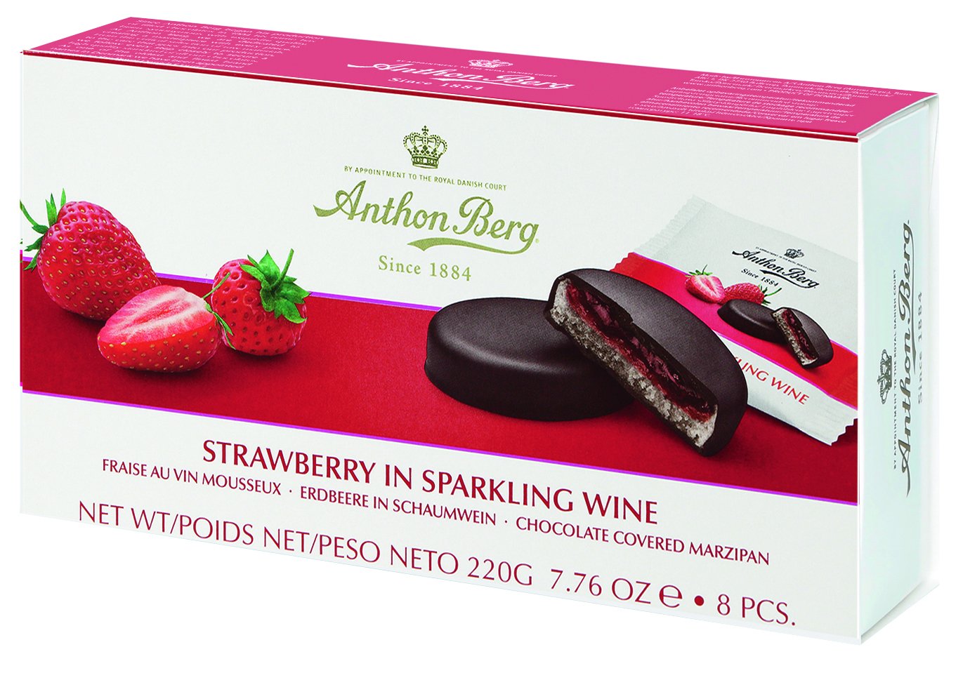 Strawberry Sparkle: Anthon Berg's Marzipan Delicacy