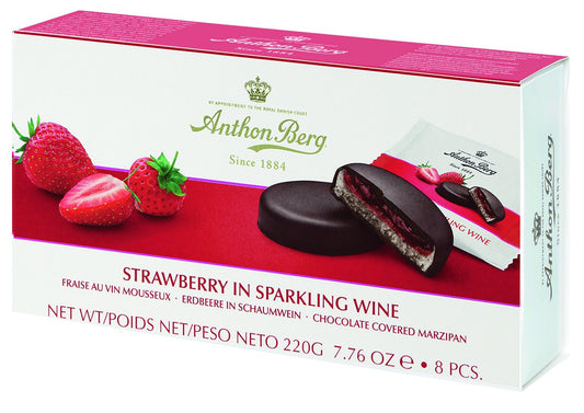 Strawberry Sparkle: Anthon Berg's Marzipan Delicacy