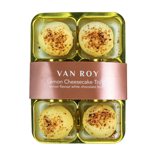 Citrus Symphony: Van Roy's 6-Pack of Lemon Cheesecake Truffles